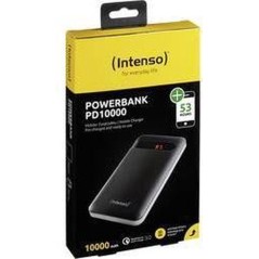 Intenso Powerbank PD10000 - 10000mAh Black Power Bank | Compact & Fast Charging Solution